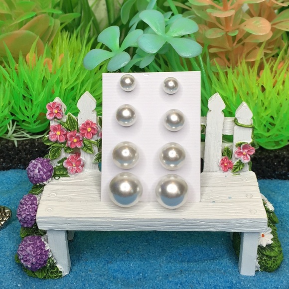 Faux Pearl Earrings - Picture 7 of 8